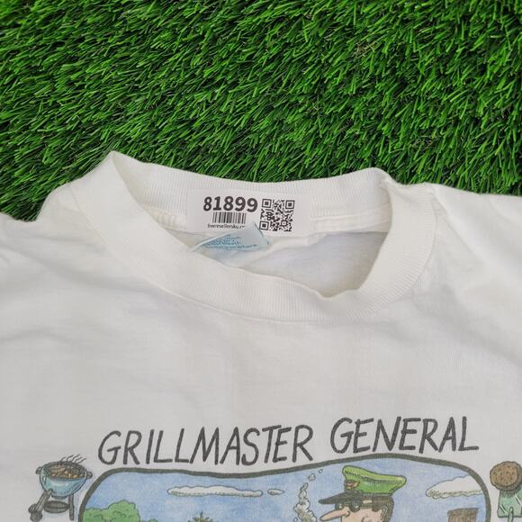 Vintage Funny Militay Humor Shirt XL 23x28 Grillmaster General - Picture 10 of 14